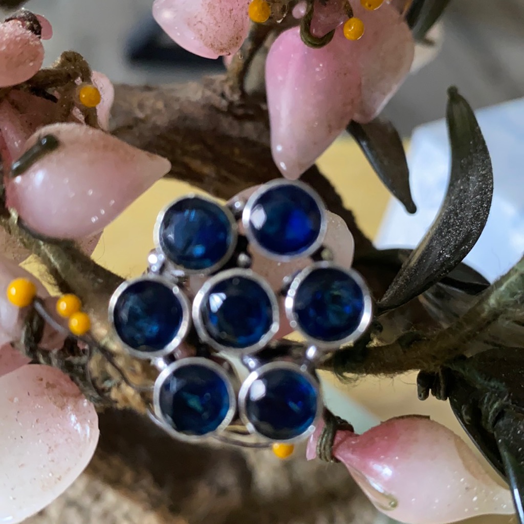 Vintage 925 Natural Sapphire Ring